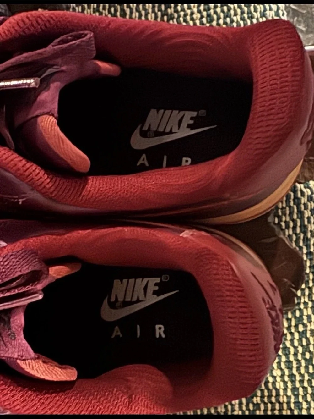 Nike Air Force 1 Low Burgundy Leather Sneakers Women’s 8.5 Men’s 7